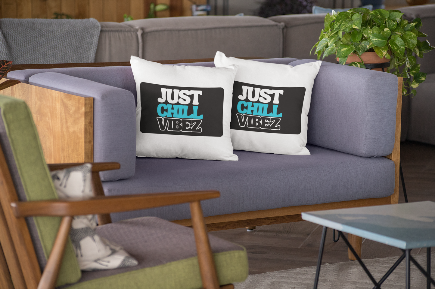 CHILL VIBEZ SQUARE PILLOW