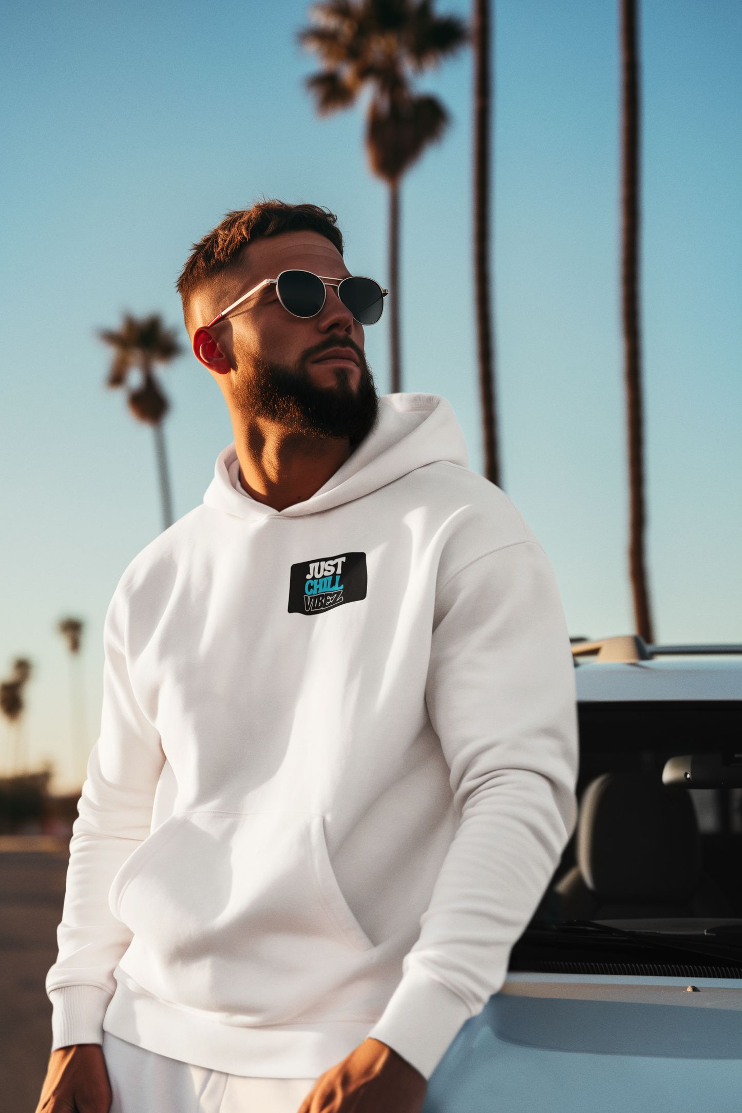 JUST CHILL VIBEZ LOGO HOODIE