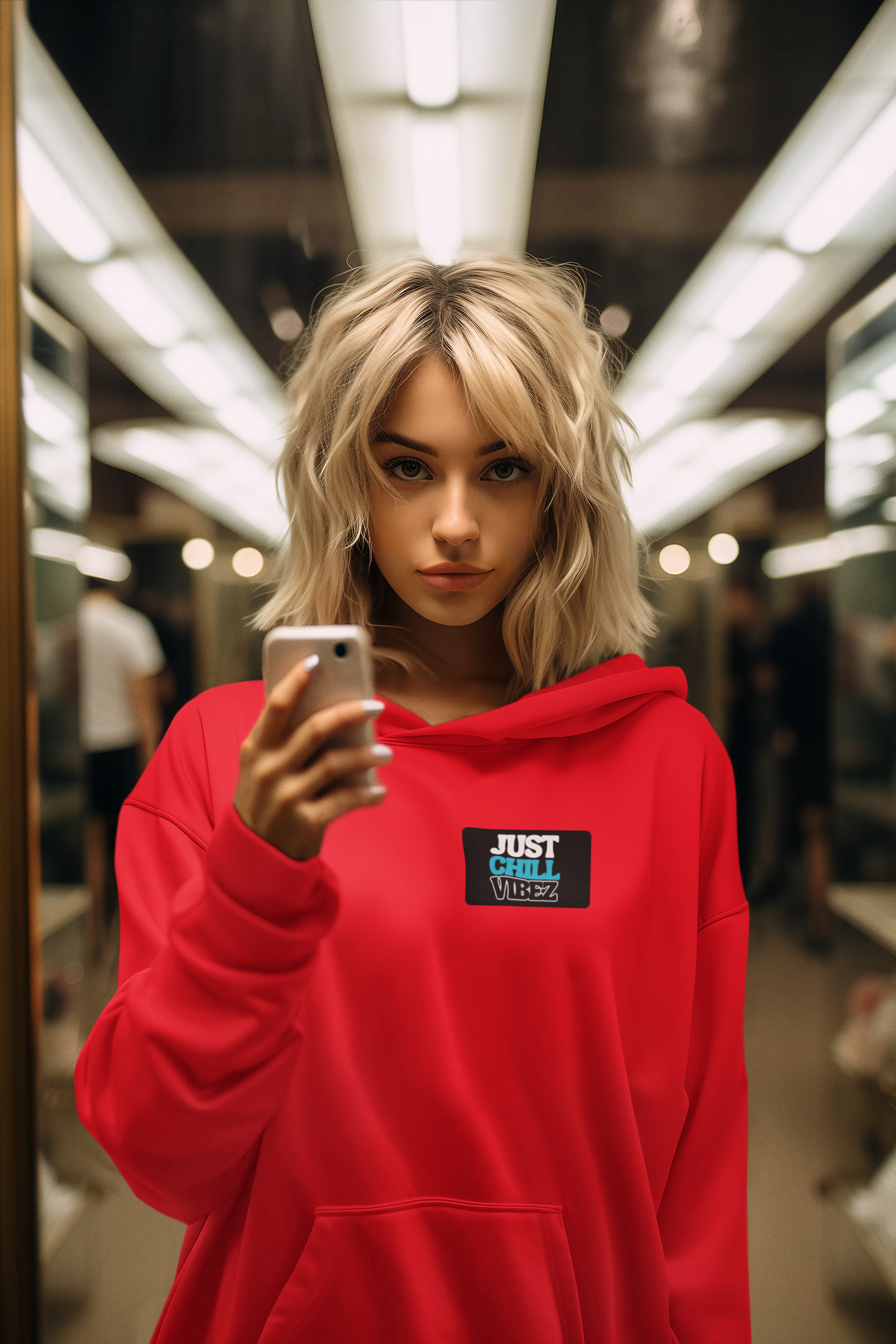 JUST CHILL VIBEZ LOGO HOODIE